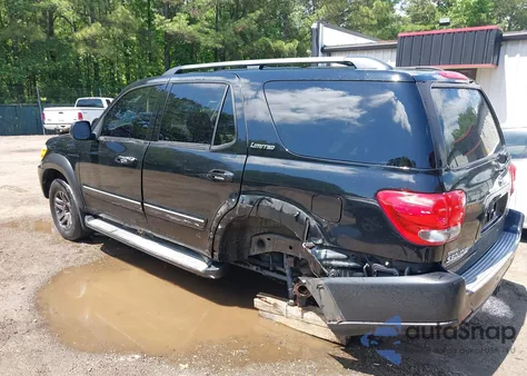 2007 Toyota Sequoia Limited V8 из США, поврежденный, VIN 5TDZT38A27S287877